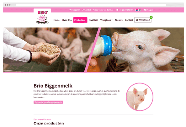 Meest recente project brio biggenvoeding